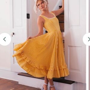 JessaKae Daze Dress in Yellow Gingham